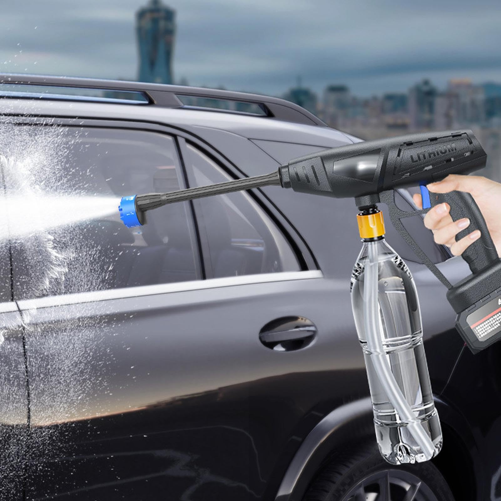 Amazon | コードレス高圧洗浄機、電動洗浄機、ハンドヘルド高圧洗車機